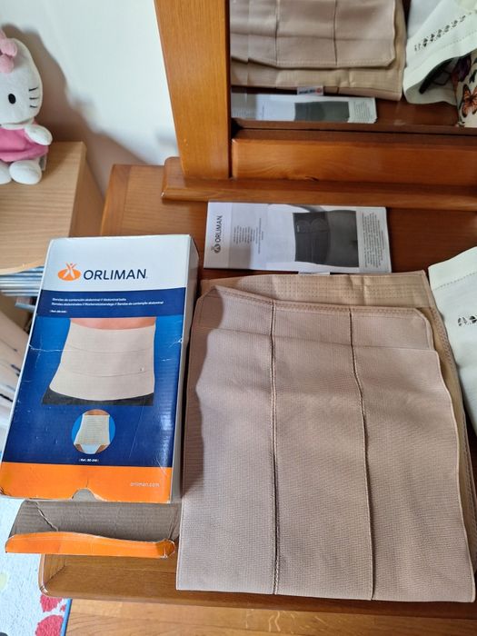 Faixa Abdominal Bege 3 Bandas T: 1 Orliman