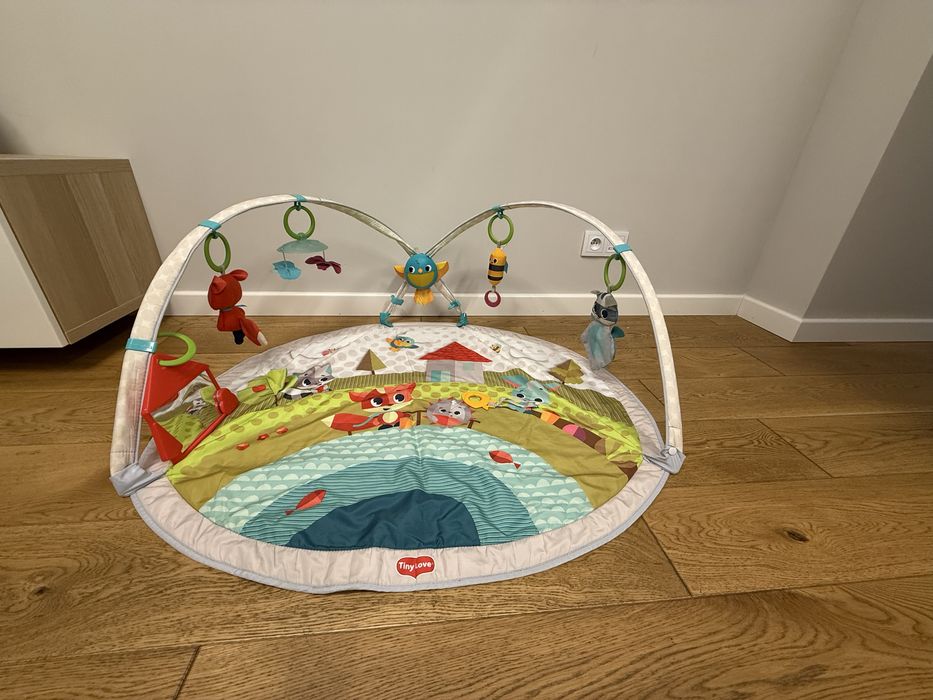 Tiny Love Mata Edukacyjna z pałąkami „Zabawa na łące”