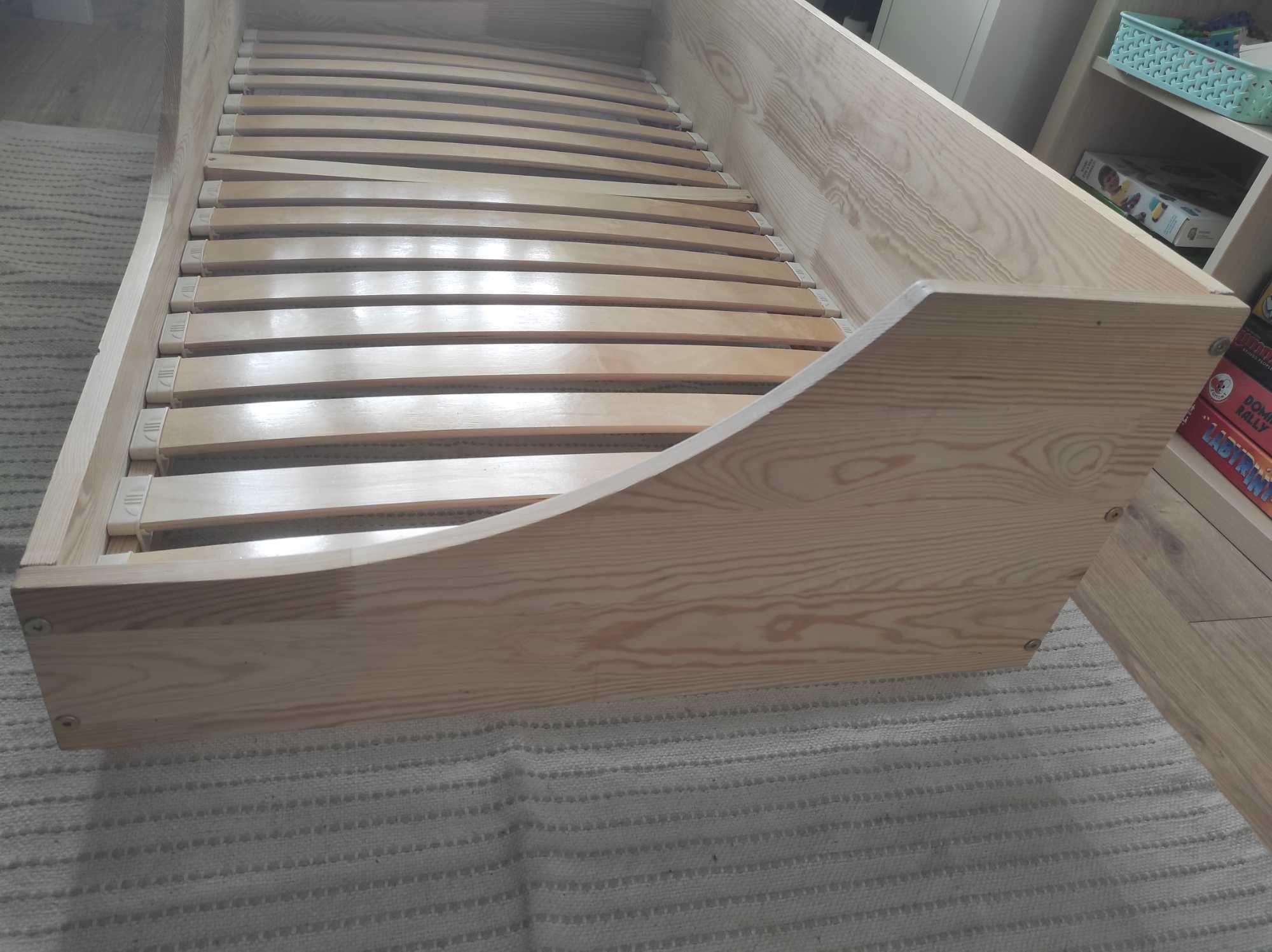 Sprzedam łóżko dziecięce niskie scandi drewno 140x70 montessori