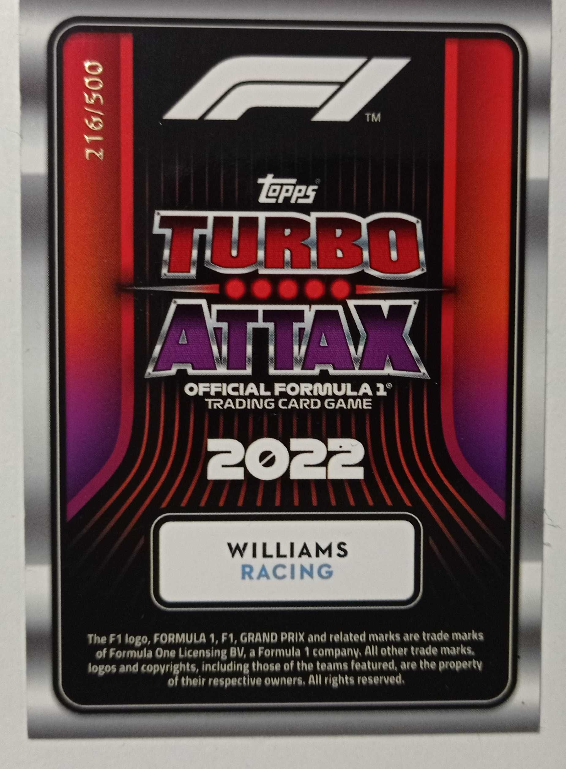 Karty F1 Turbo Attax 2022 Sprzedam, Zamienię