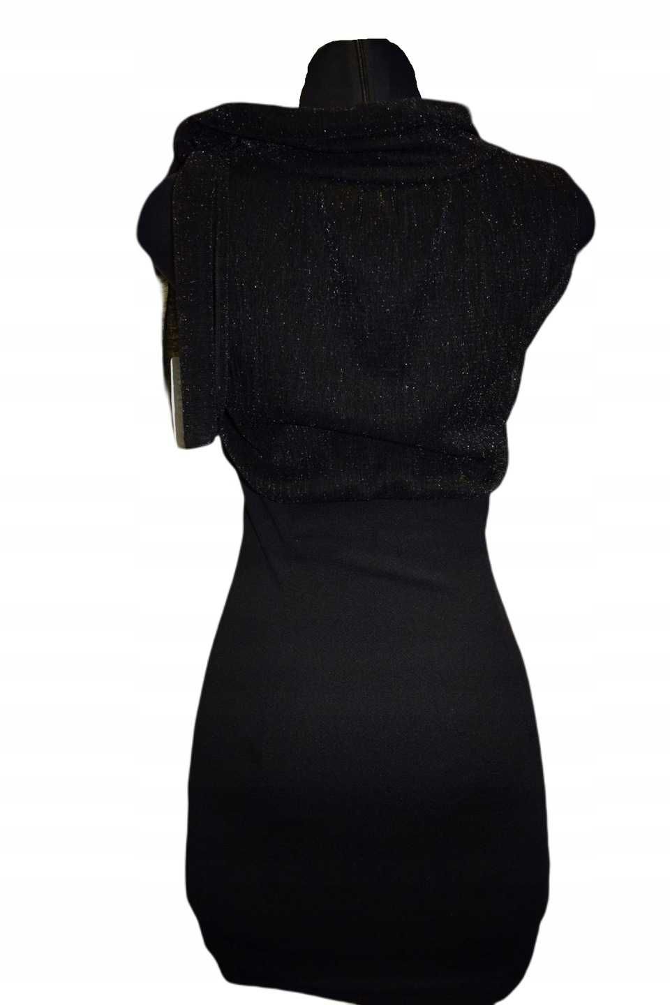 Elegancka sukienka damska czarna nr 709