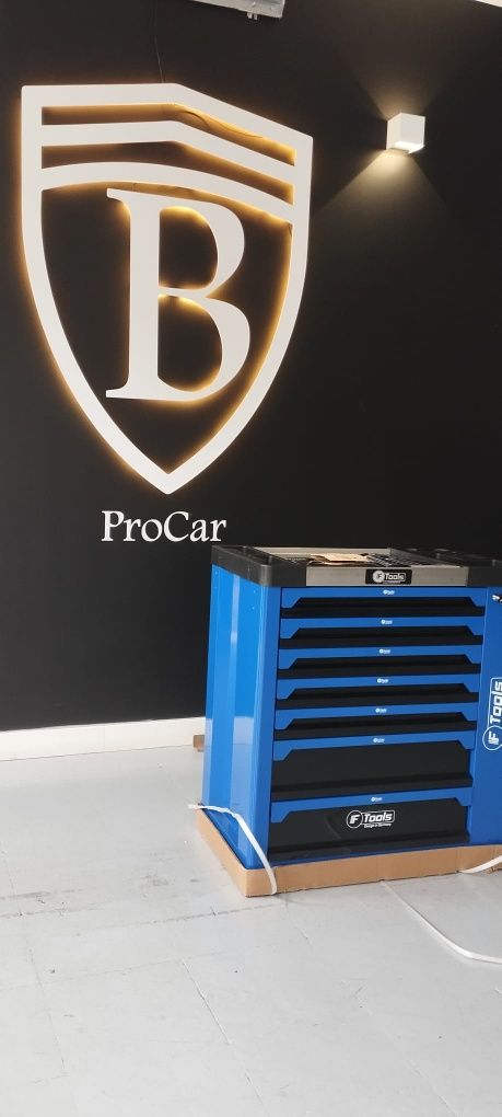 Carinho armário de ferramenta com 6 gavetas cheias + porta lateral