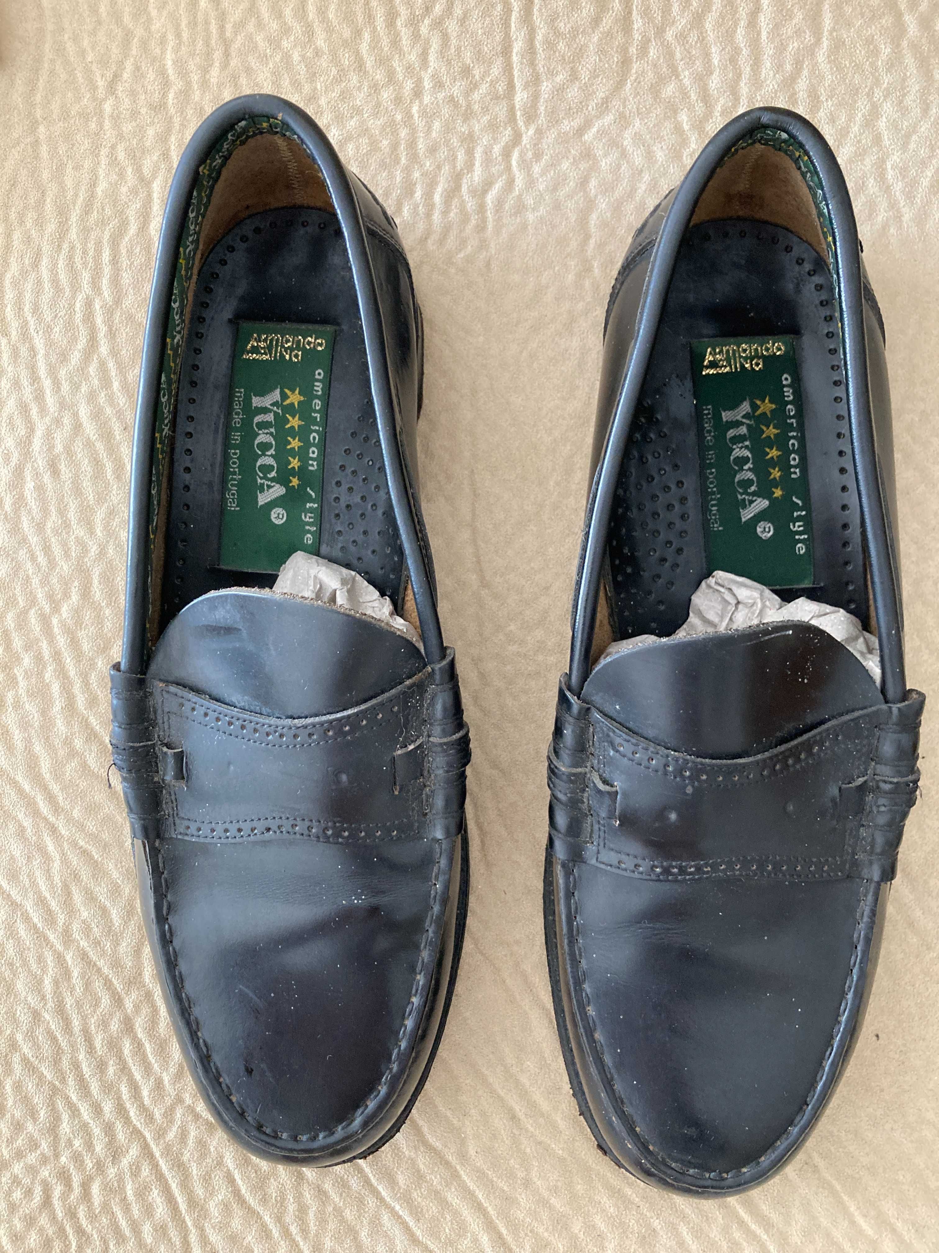 Sapatos Yucca e Code Pele Genuína 42