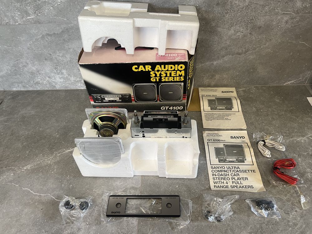 Sanyo gt4100 car audio system магнітола ретро вінтаж класика ваз волга