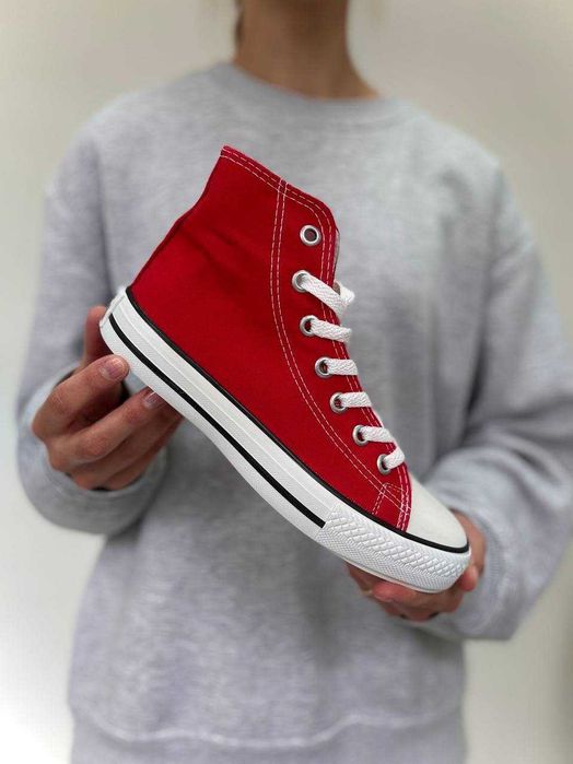 Converse all star red кеди конверси високі червоні олл стар 36-40