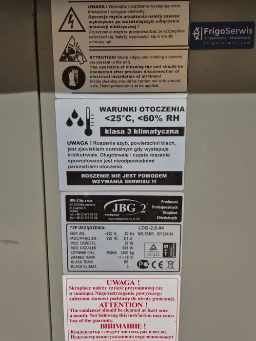 Lada chłodnicza 6.4m