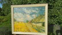 Maurice de Vlaminck Obraz Olejny " Kryte strzechą domki przy drodze "