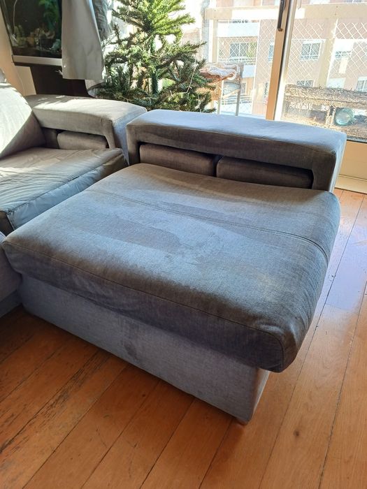 Puff de sofá cinzendo