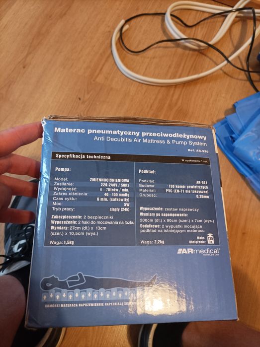 Materac pneumatyczny przeciwodleżynowy - mało używany Warszawa