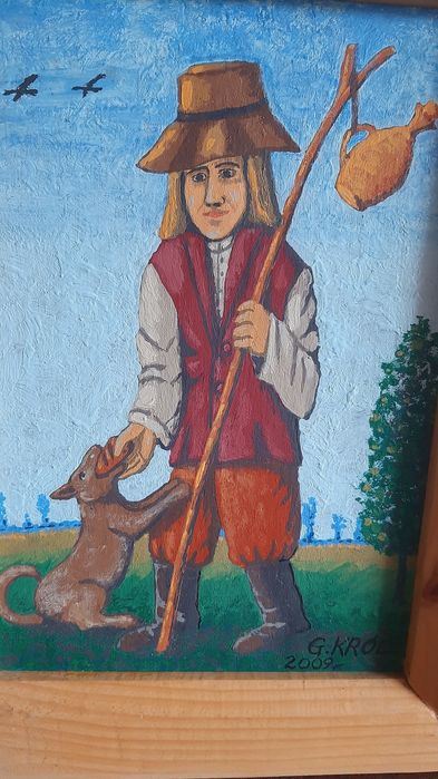 Obraz ludowy Św. Roch