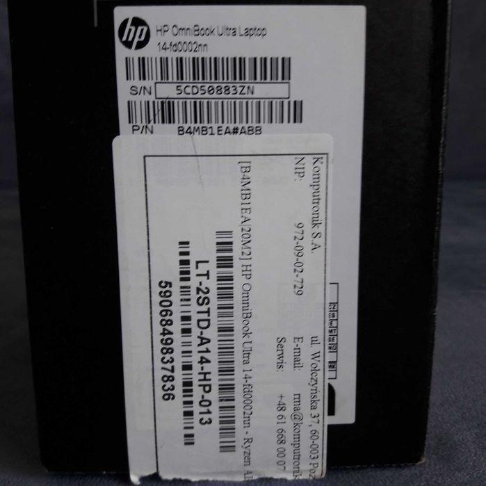 Ноутбук HP OmniBook Ultra 14 Ryzen AI 9 365/32GB/2TB Новий Гарантія 2р