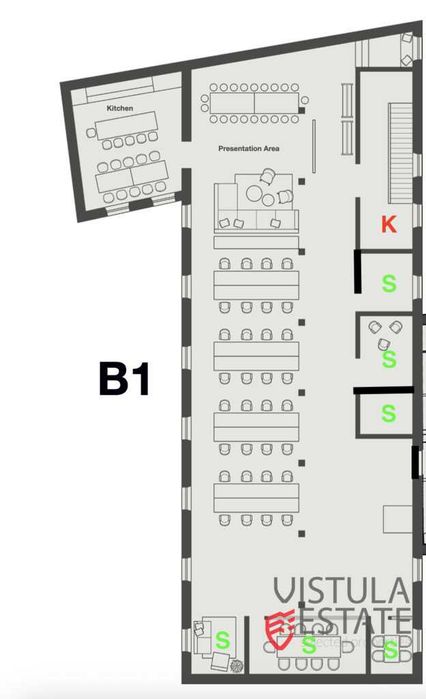 Powierzchnia biurowa, 463 m2