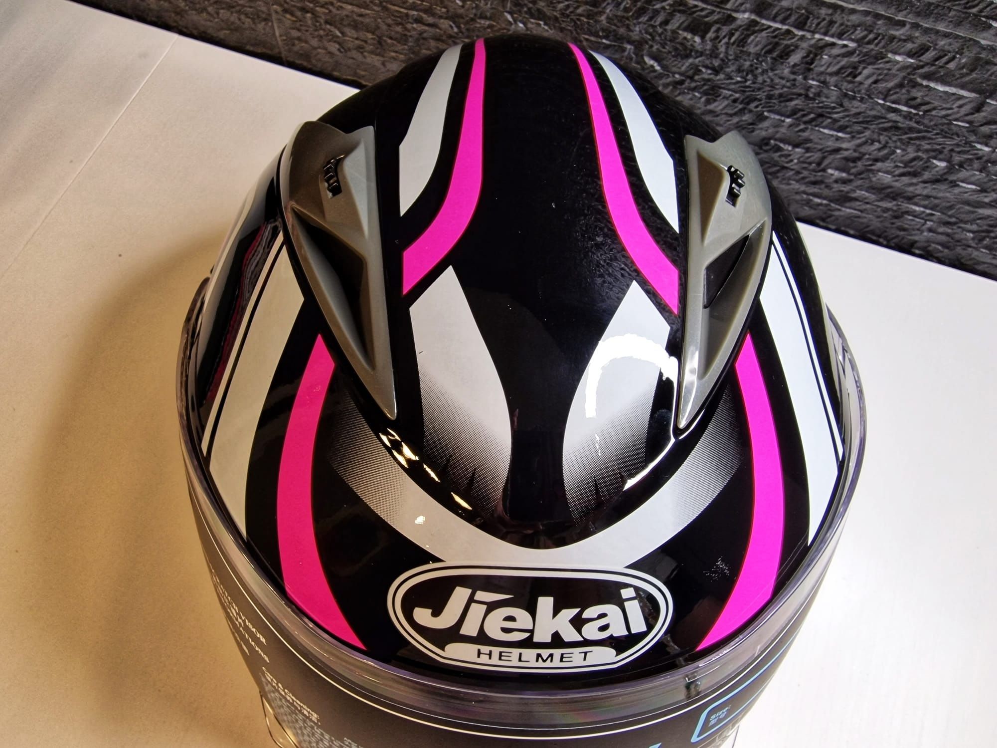 [NOVO] CAPACETE Mota Modular Viseira Dupla Rosa