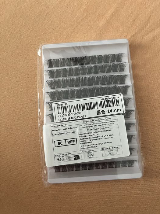 Kępki rzęs szerokie bonding do makijażu 14mm makijażowe do bondingu