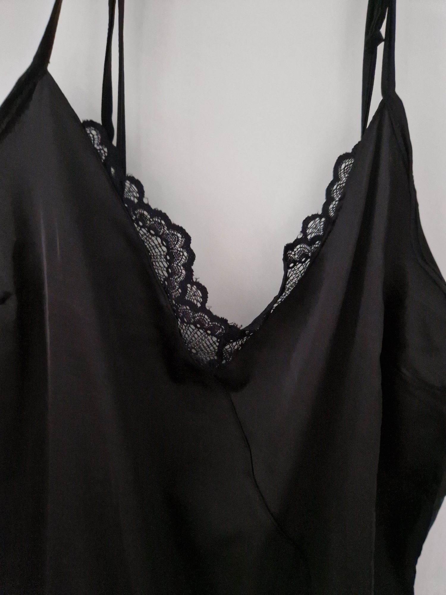 Czarny kombinezon, piżama Esotiq