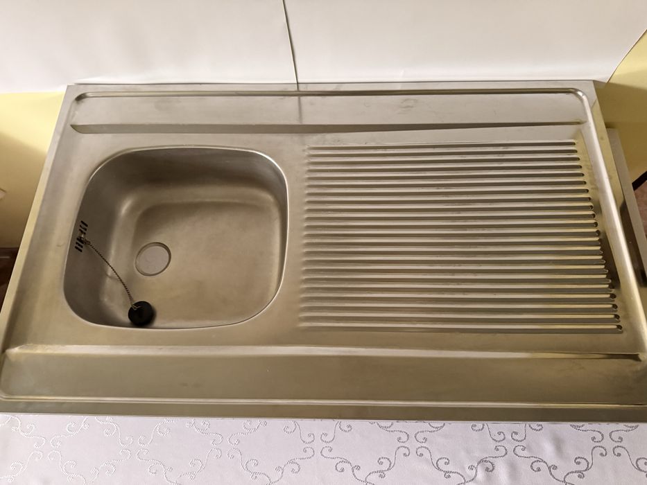 Zlewozmywak Kuchenny ze Stali Nierdzewnej z Ociekaczem Jednokomorowy