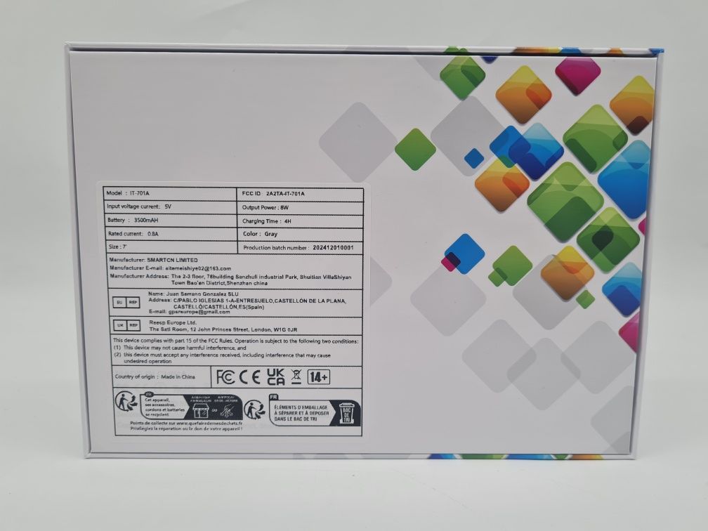 Tablet 7 cali pamięć 32 GB ram 3 GB Android 11 ATMPC 701A etui