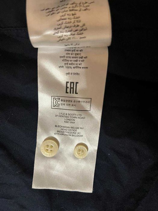 рубашка lyle scott в идельном состоянии