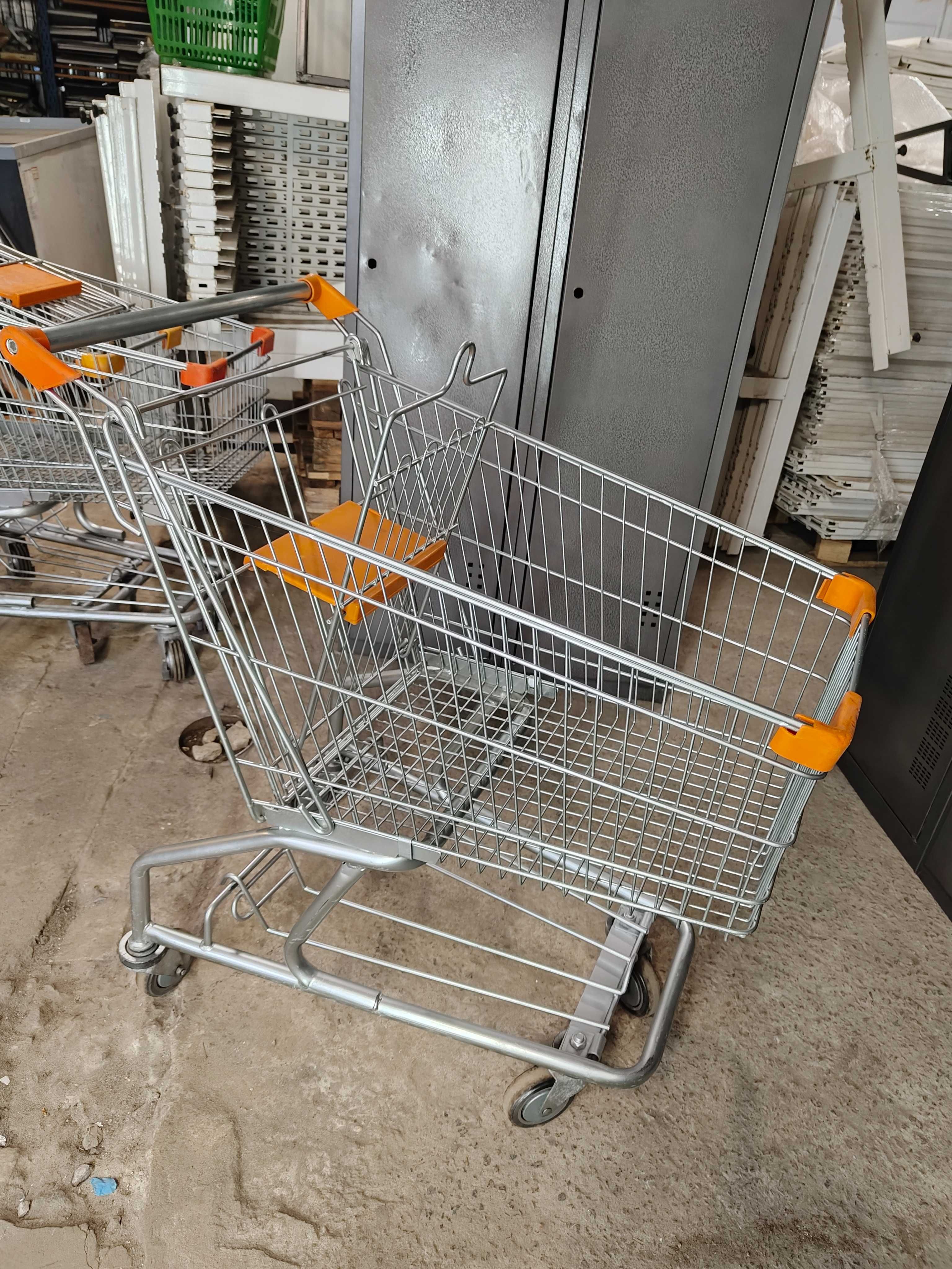 Візок 80л для супермаркету бу , тележка для магазинубу , візок покупця