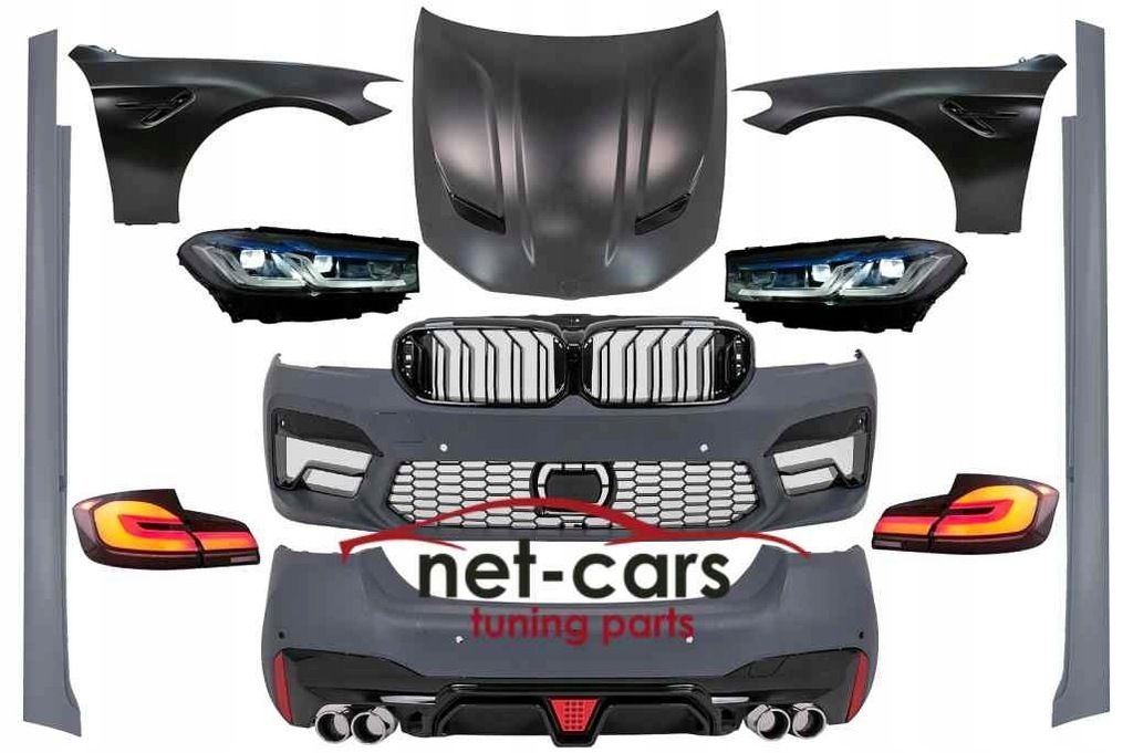 Zderzaki, maska, reflektory, lampy tył, błotniki BMW F10 wzór M5 G30