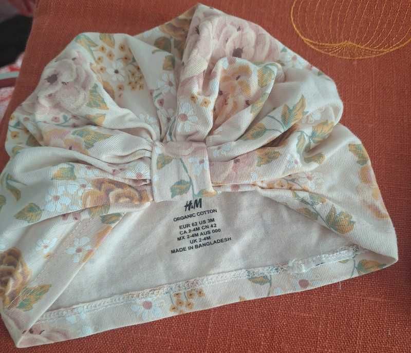 Czapeczka turban H&M 62 dla dziewczynki