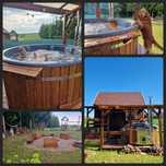 "Zaplecze Lasu" Domek całoroczny z Balią drewniane domki jacuzzi