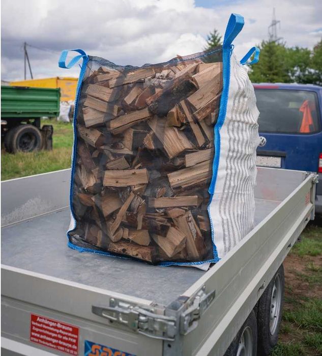 Drewno kominkowe twarde, liściaste, suche BiG BaG