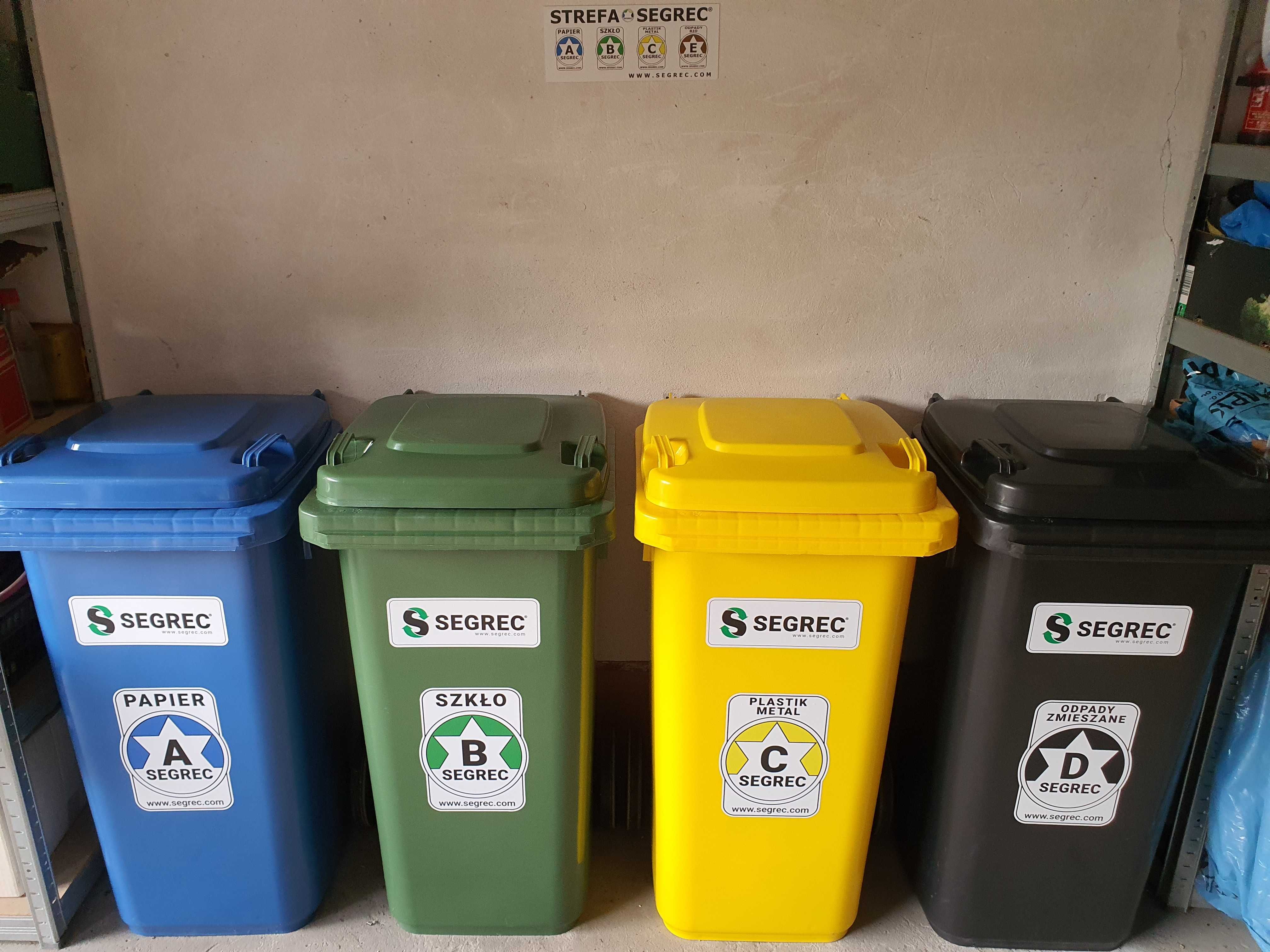 Naklejka SEGREC E - Odpady BIO 24x18cm na kosze do segregacji