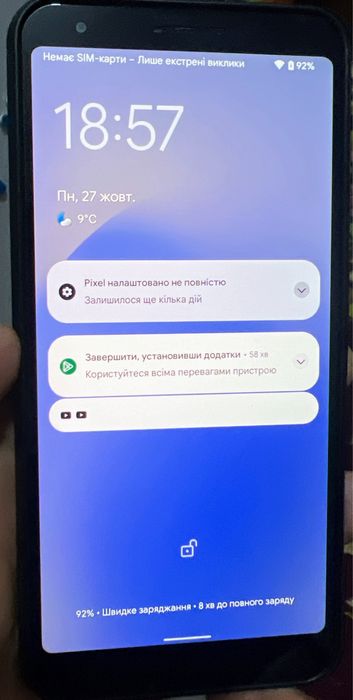 Pixel 3а xl 4/64 гб. Чорного кольору. Неверлок