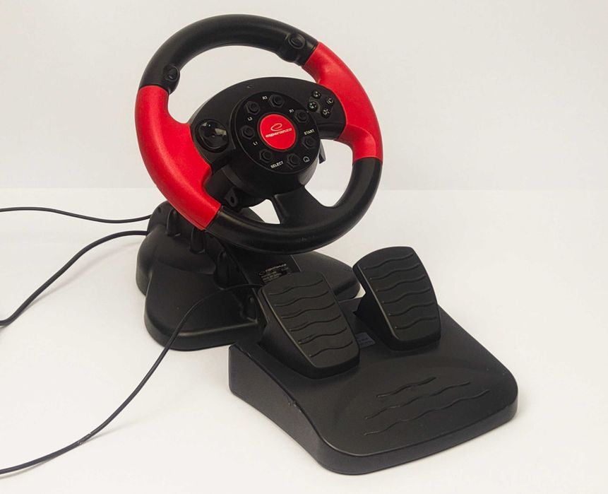 Zestaw kierownica ESPERANZA + pedały High Octane PC/XBOX 360/PS2/PS3