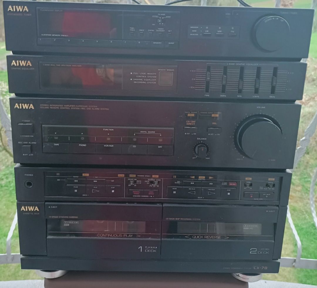 Wieża Aiwa Cx-78  Kolumny 80W 6Ω
