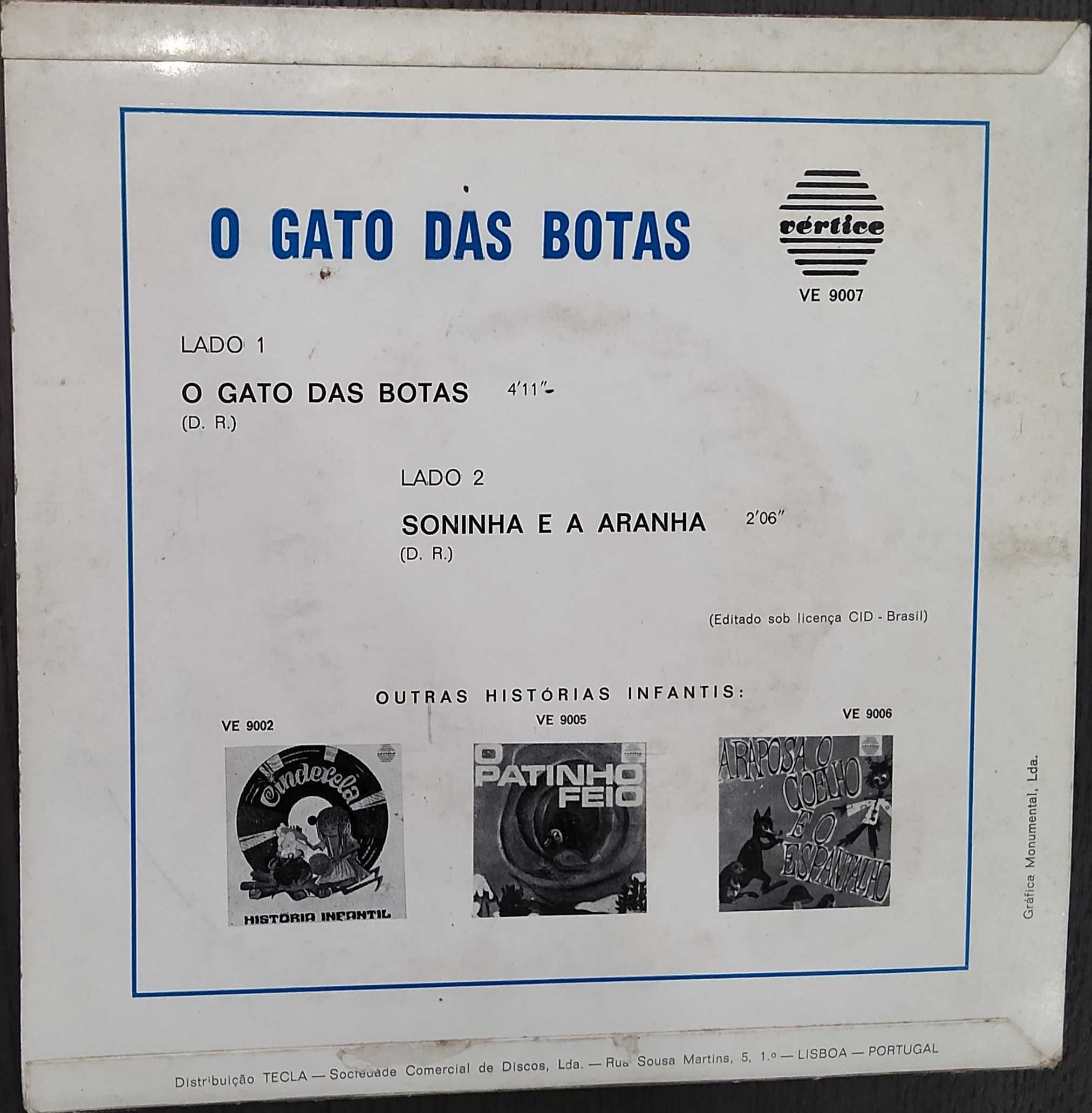 Vinil Single - O Gato Das Botas