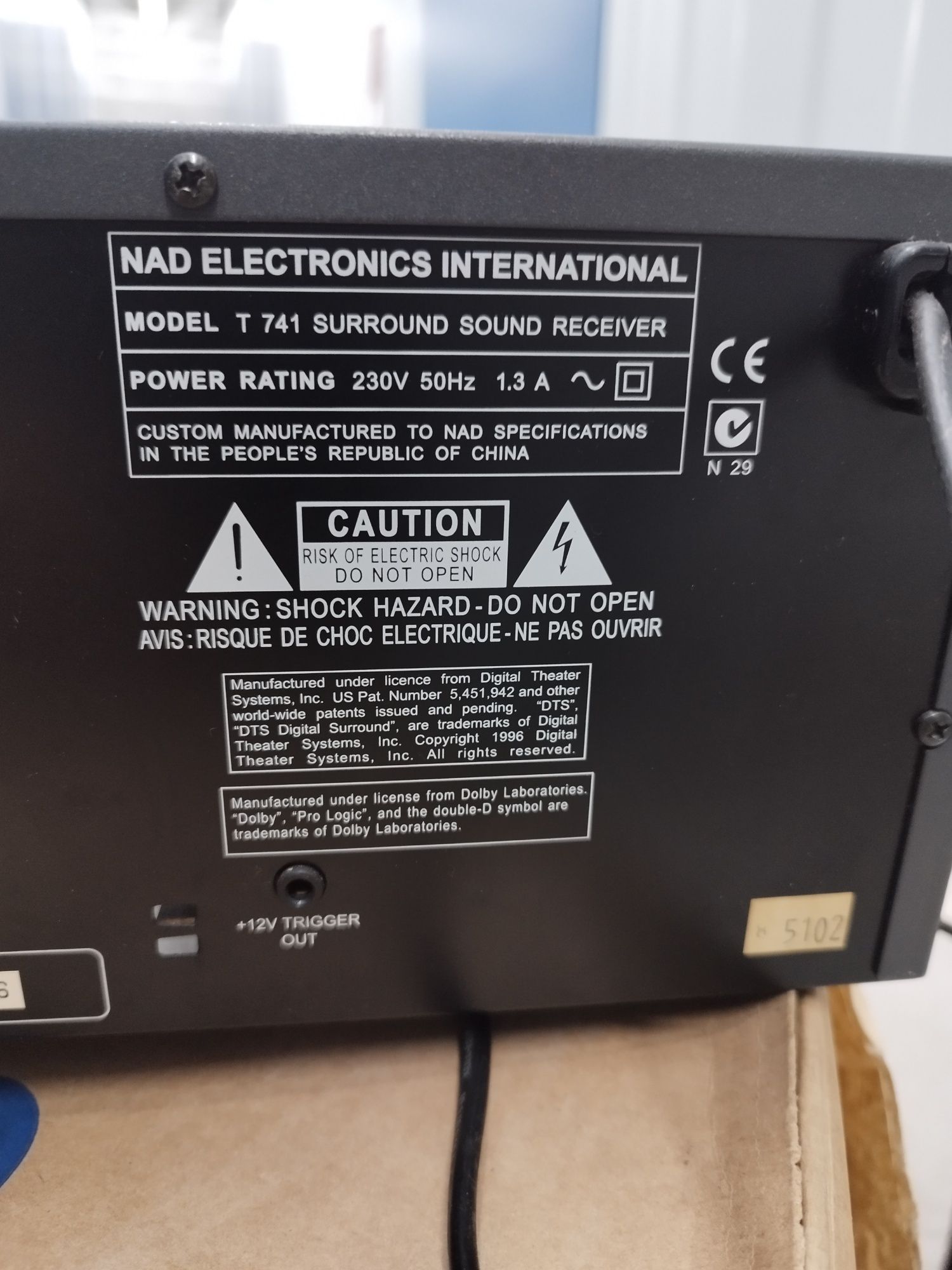 Amplificador A/V NAD T741