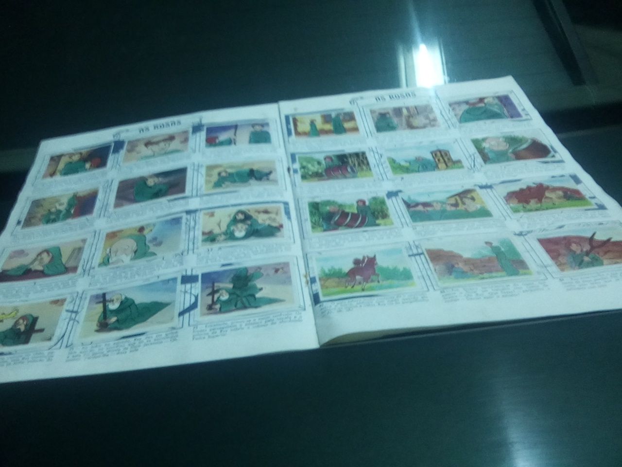 Coleção com 258 cromos