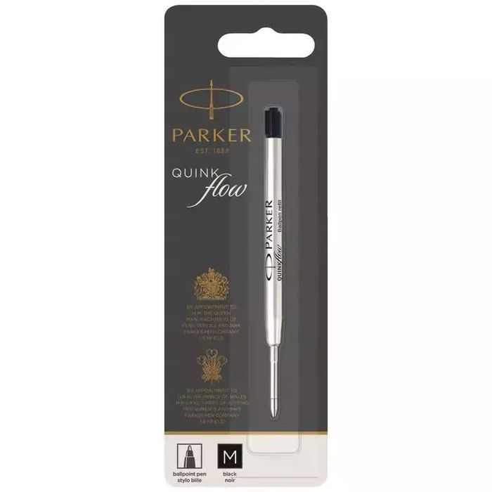 Parker. Wkład do długopisu metalowy czarny. Parker. Nowy Produkt