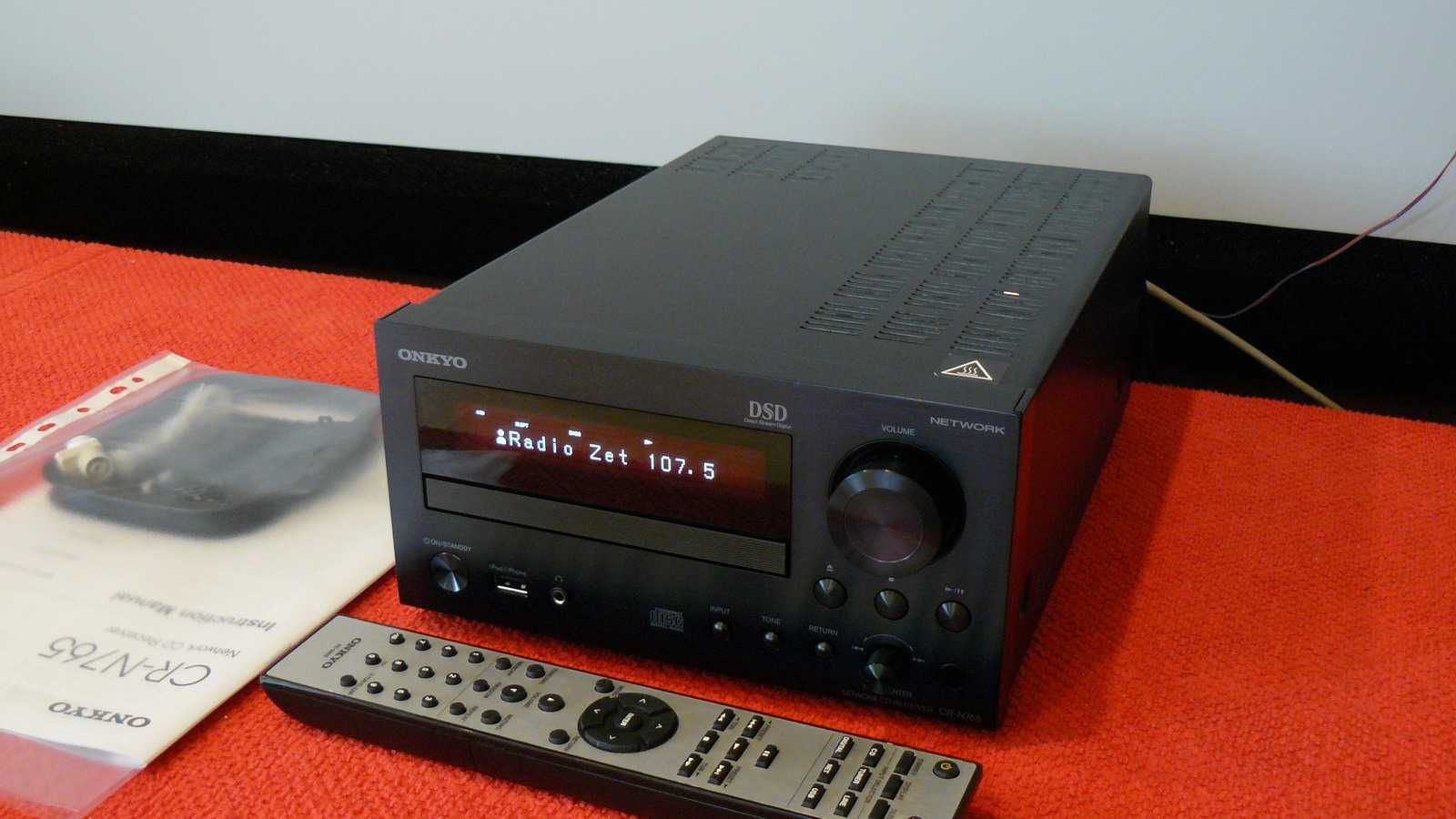 ONKYO CR-N765 Amplituner Stereo CD NET DLNA USB Hi-Res DSD FLAC