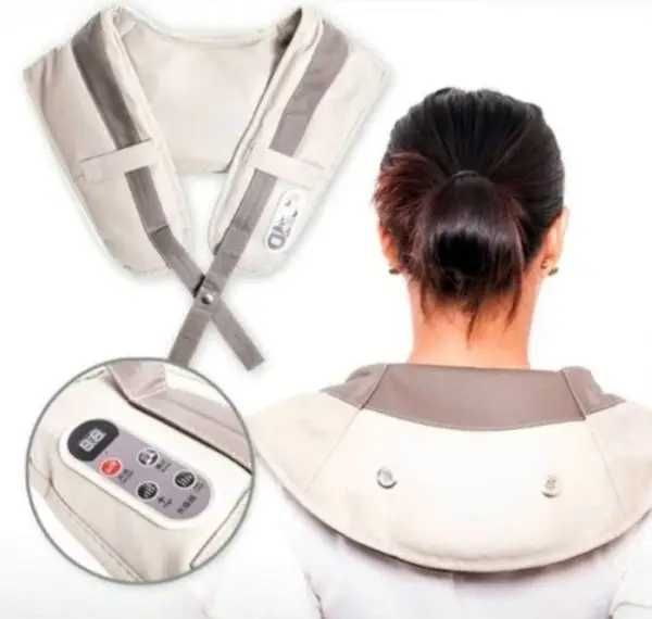 Ударний вібромасажер для спини, плечей і шиї Cervical Massage Shawls