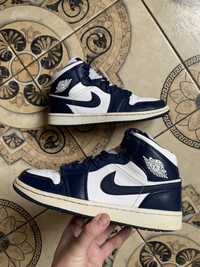 NIKE Air Jordan 1 Mid Obsidian Мужские кроссовки