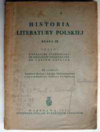 Historia literatury polskiej - klasa IX. Część I - Literatura staropol