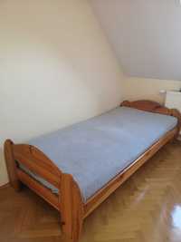 Łóżko drewniane jednoosobowe sosnowe