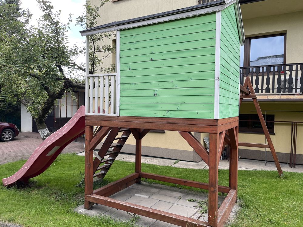 Domek ogrodowy zla dzieci duzy zestaw