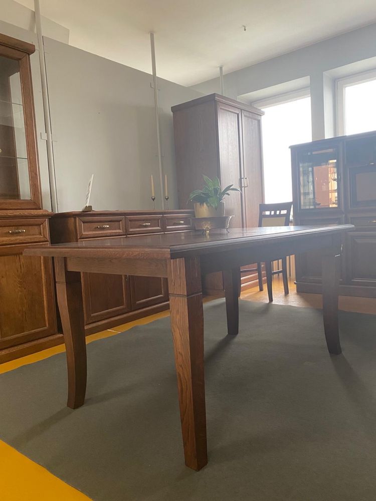 Stół dębowy rozsuwany dl 160szer/szerokość 90cm/wkład 50cm