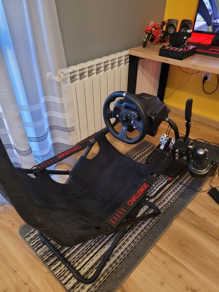 Kierownica Logitech g920 + fotel + shifter + hamulec ręczny