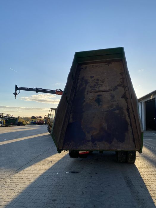 Przyczepa z HDS palfinger wywrotka z hamulcami