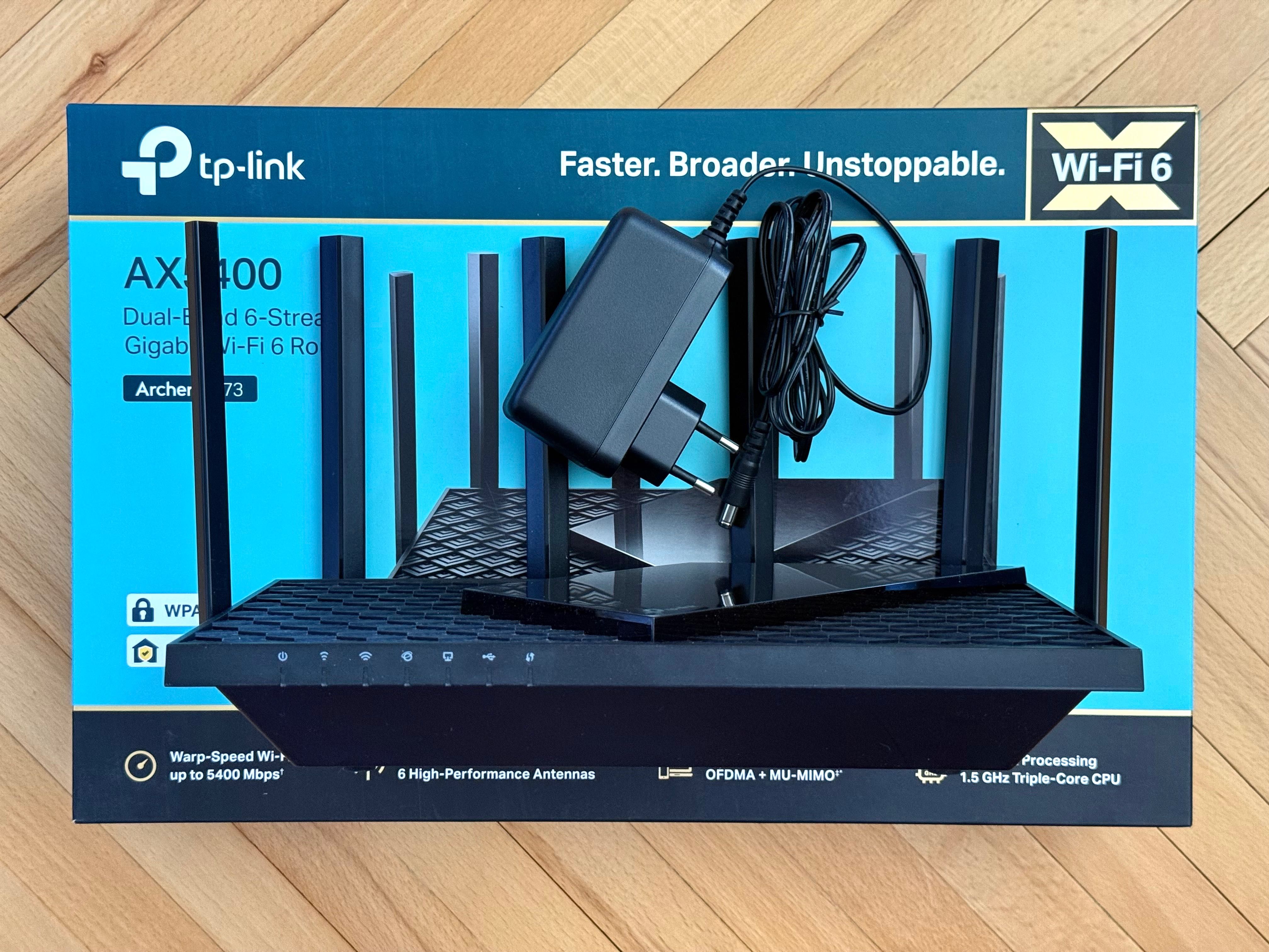 Router TP-LINK Wi-Fi 6 AX5400 Archer AX73 (na gwarancji do 19.07.2025)