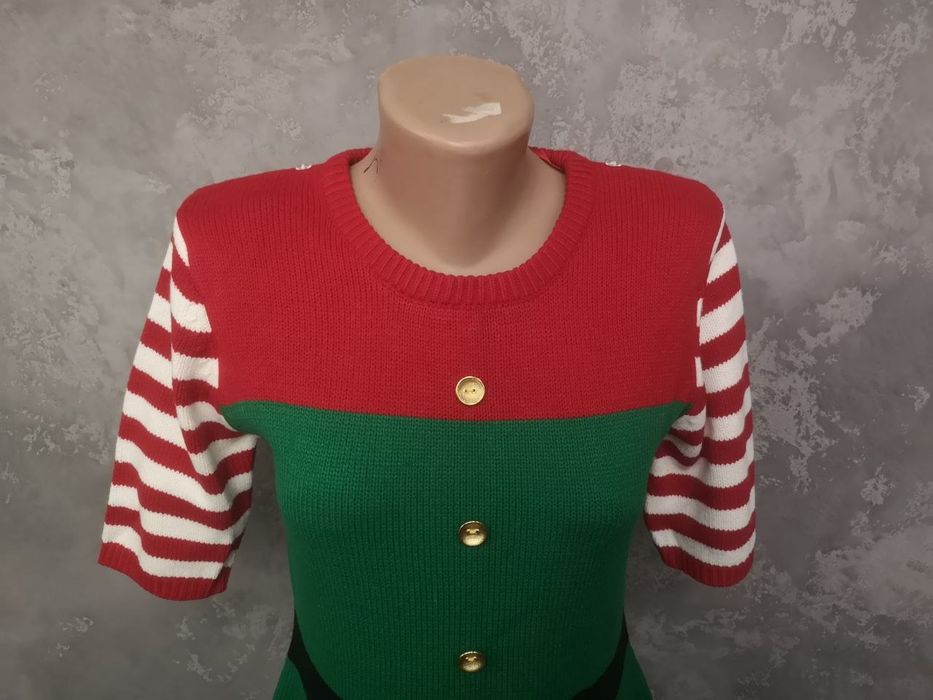 Карнавал маскарад новорічний костюм Ельф помічниця Санта Клауса Різдво