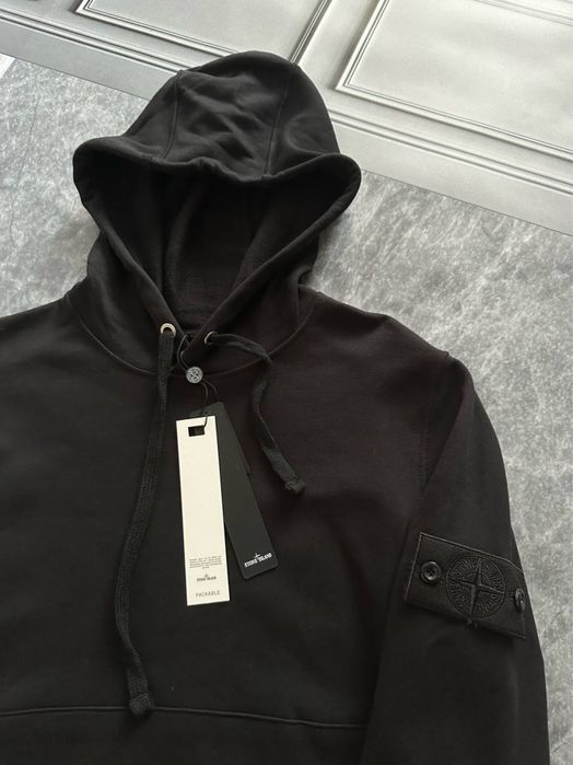 Чорна худі Stone Island чоловіча, нова з бірками