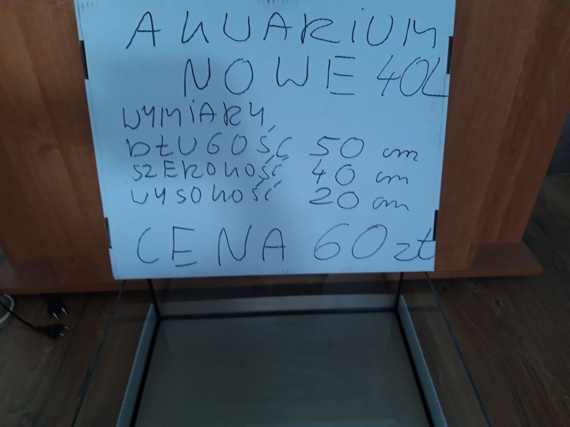 Akwarium 40 L NOWE.