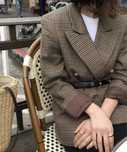 Marynarka w krate oversize rozmiar 44.