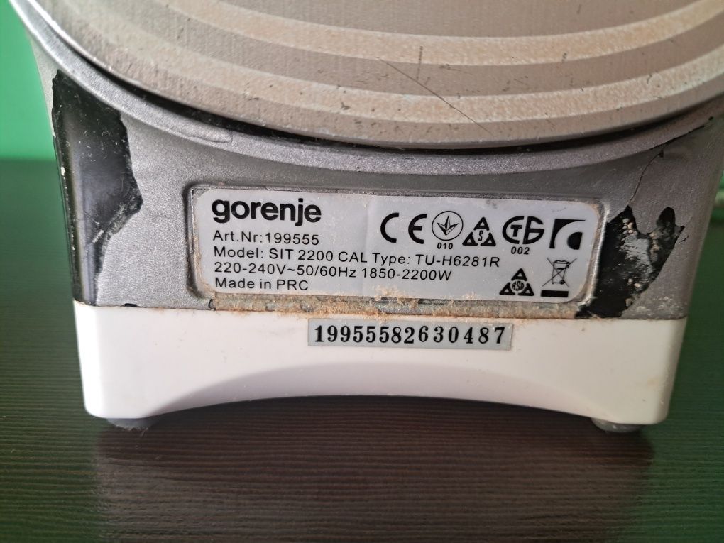 Żelazko Gorenje SIT 2200 CAL Type: TU-H6281R - uszkodzone